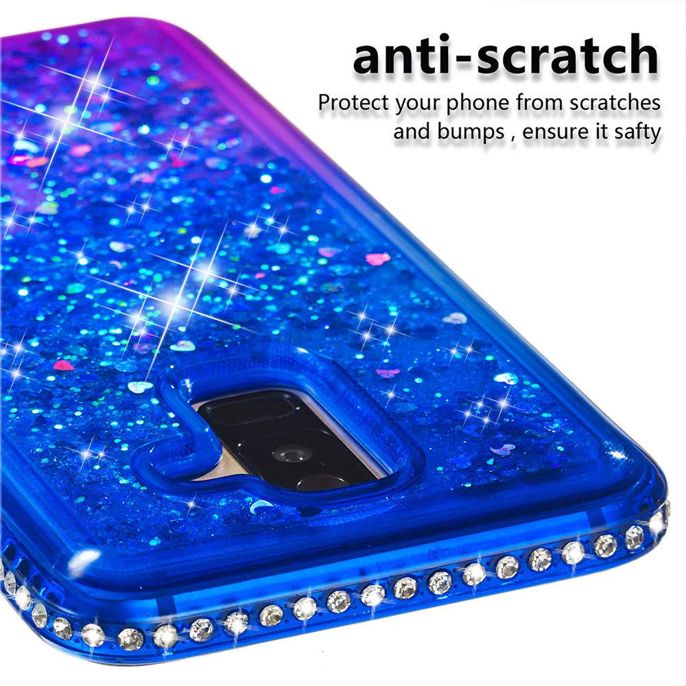 For Samsung Galaxy A6 Plus Bling Case J8 2018 Jean Cute Glitter Diamond Bumper Cover SM-A605FN/DS SM-J810F/DS SM J810F A605FN/DS | Мобильные
