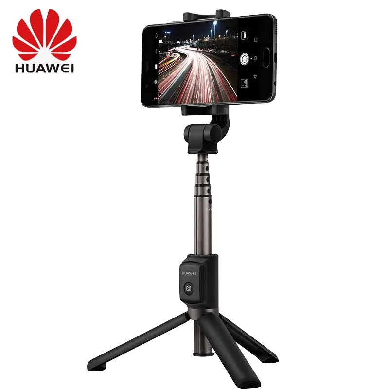 Black huawei Honor селфи-палка AF15 штатив портативный Bluetooth 3,0 монопод выдвижной для iOS/Android/huawei - Цвет: Black