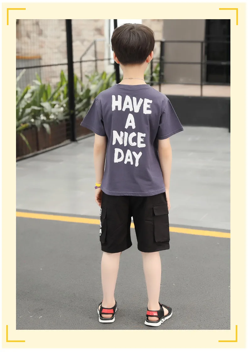 Коллекция 2019 года комплекты одежды для детей летняя одежда мальчиков детские