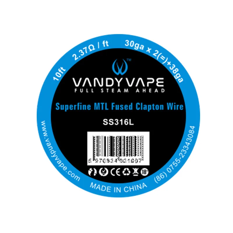 Оригинальный Vandy vape BSKR V1.5 Мини MTL RTA бак с сверхтонким плавленый Clapton SS316