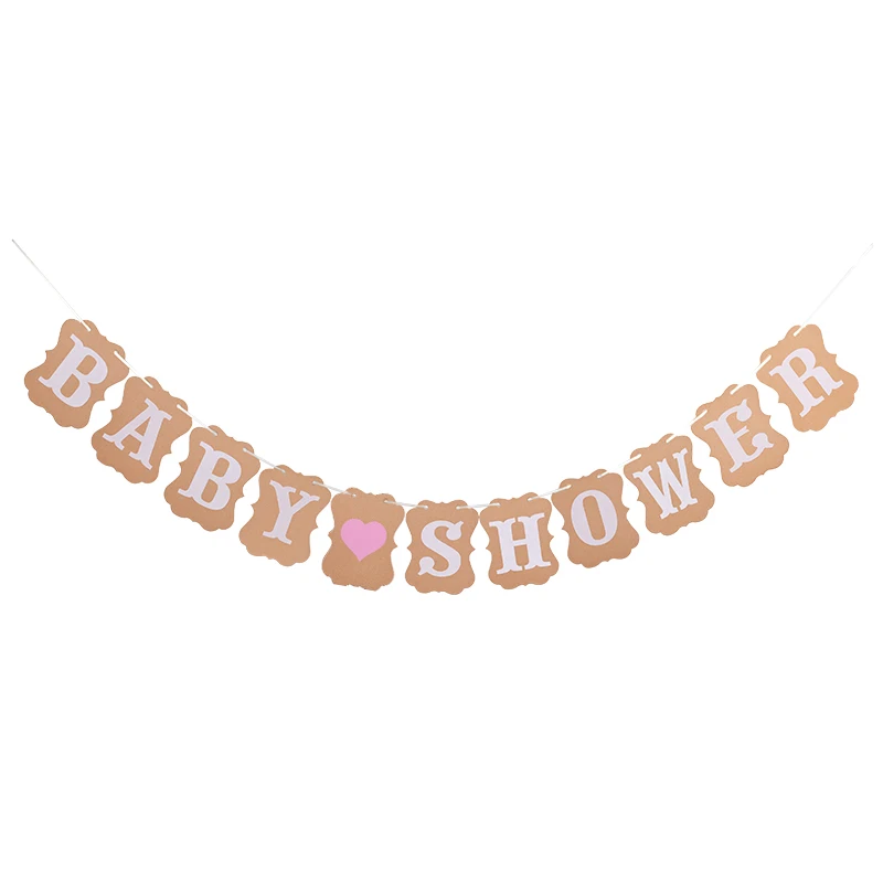T04 baby shower Одноразовая посуда для мальчиков или девочек, кружки, тарелки, салфетки, скатерть, гирлянда для вечеринки в честь рождения - Цвет: T04 baby shower