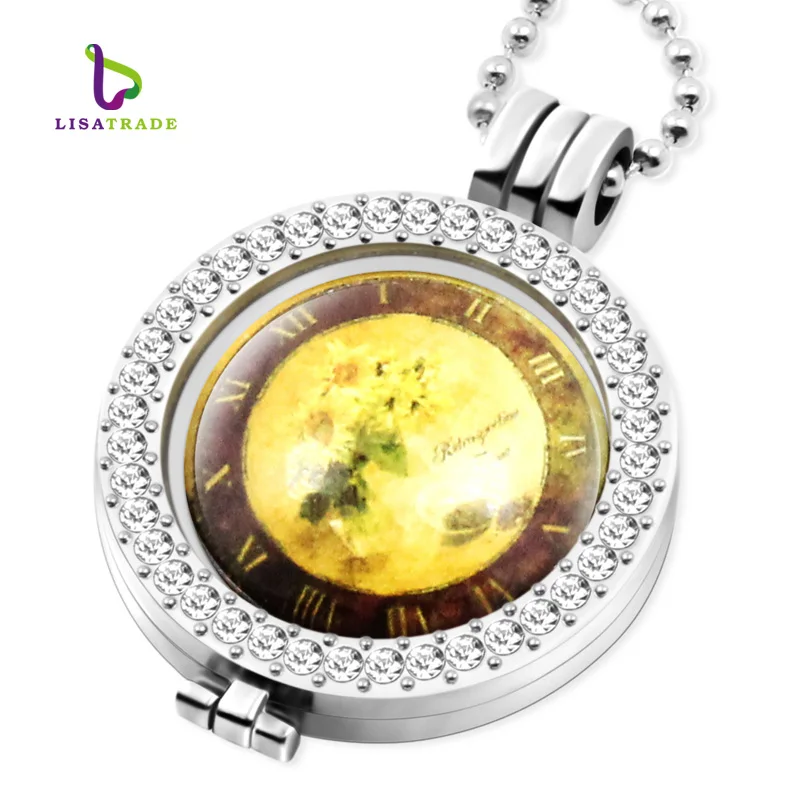 Женская модель часов диск для монет 33 мм подходит держателя 35 с цепочкой из