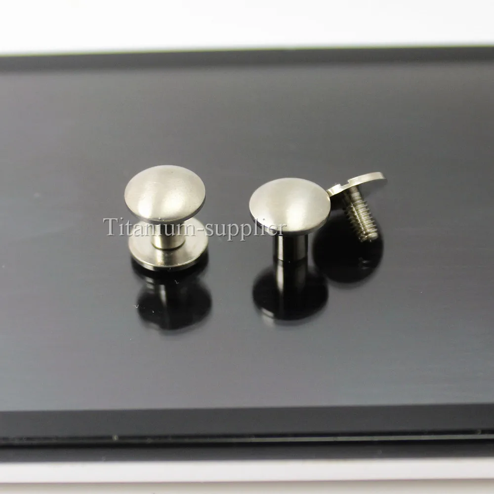 2 Наборы для ухода за кожей 9 мм Титан Чикаго винт Заклёпки болт кожаный ремень