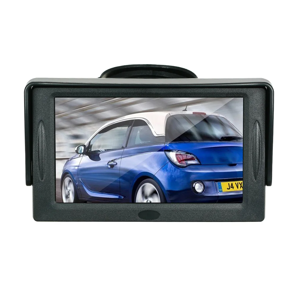 Цветной дисплей 4 3 дюйма 16:9 TFT LCD солнцезащитный козырек автомобильный ЖК монитор
