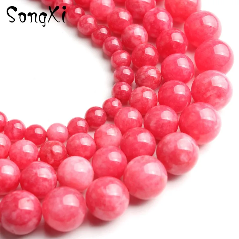 Круглые красные Rhodochrosite для изготовления ювелирных изделий Свободные каменные
