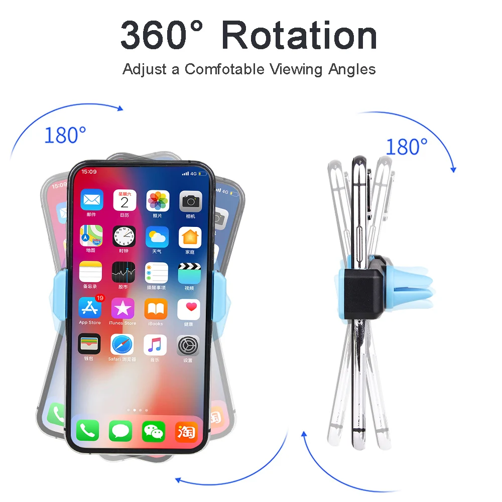Универсальный автомобильный держатель для телефона iPhone X XS Max 8 7 6 Samsung мобильный