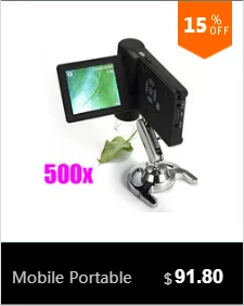 Мобильный Портативный ручной DV/ТВ/USB Цифровые микроскопы 500X5,0 Мп 8 светодиодный 3 ''ЖК-дисплей Дисплей SD карты