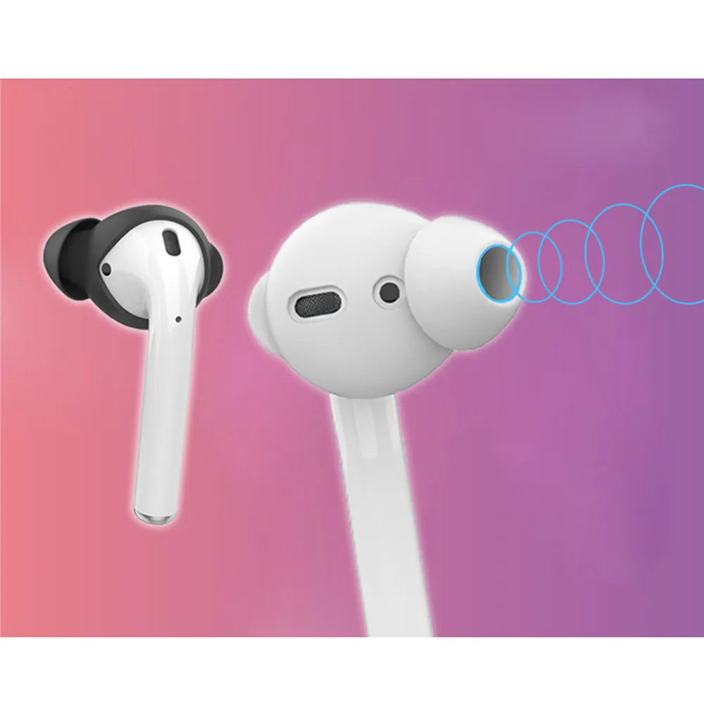6 шт силиконовый чехол для наушников чехол для Apple AirPods шумоизоляция ушные наконечники для huawei FreeBuds2/Honor FlyPods w/чехол для хранения