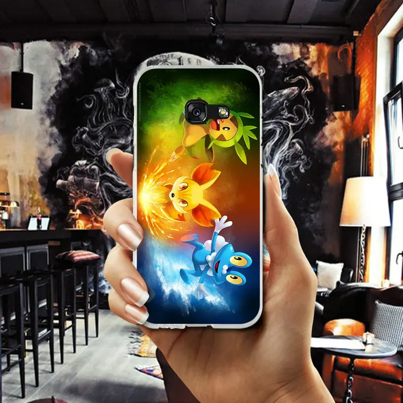 Мультфильм Аниме Покемоны Мягкий ТПУ чехол для телефона с принтом &quotдля samsung Galaxy