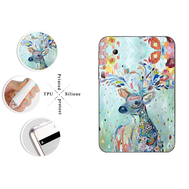 Чехол для планшета с рисунком для samsung Galaxy Tab E 9,6 S3 8,0 9,7 Note 10,1 Edition SM T560 T561 Tab S2 T810 TPU силиконовый чехол