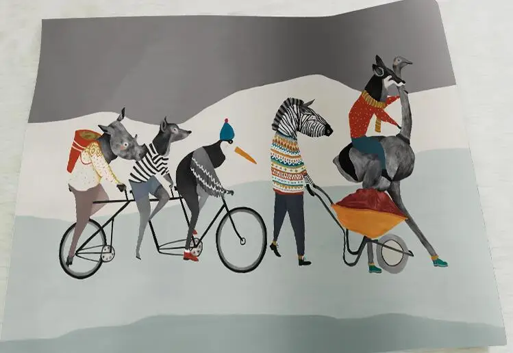 Объемная Большая фотография настенная печать наклейка бумага для гостиной