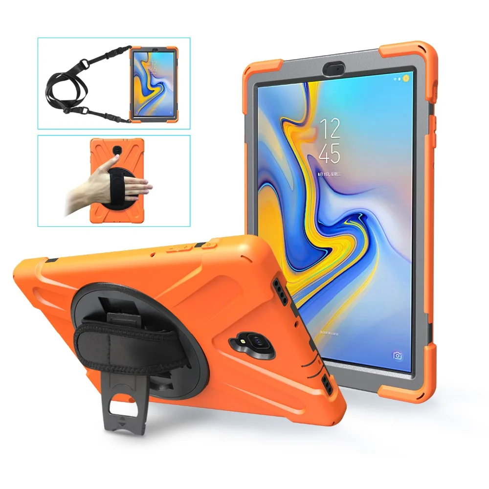 Для Samsung Galaxy Tab A 10 5 T590 T595 T597 2018 чехол для планшета силиконовый + ПК с подставкой