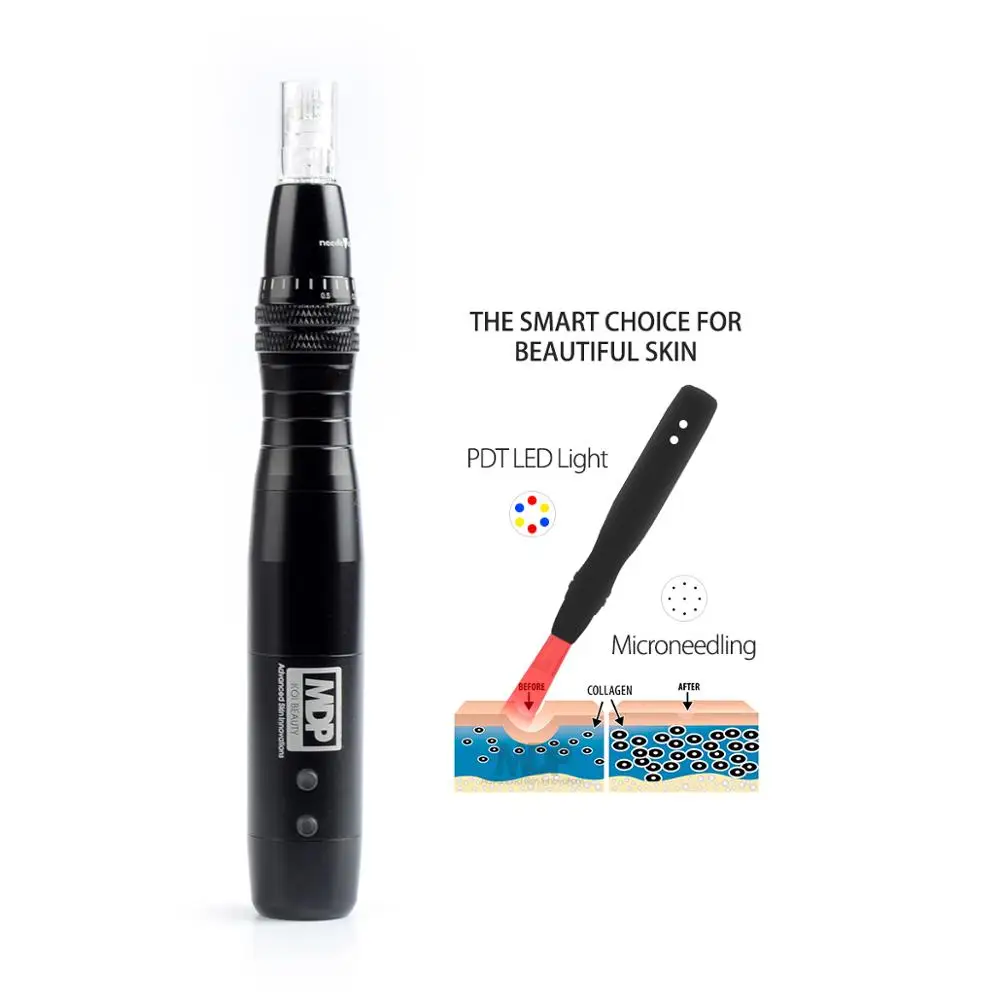 Дерма ручка электрическая Беспроводная с 2 картриджами для ухода за