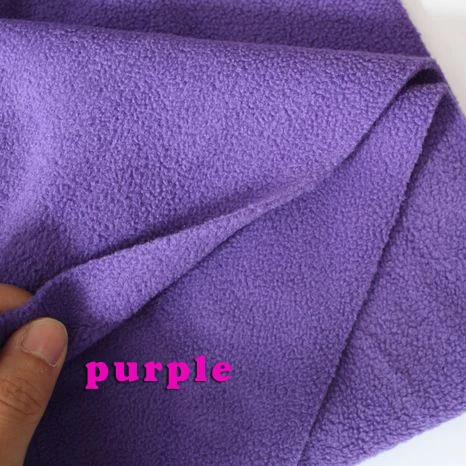 Фиолетовая Двусторонняя флисовая ткань не скатывается толстовки пледы