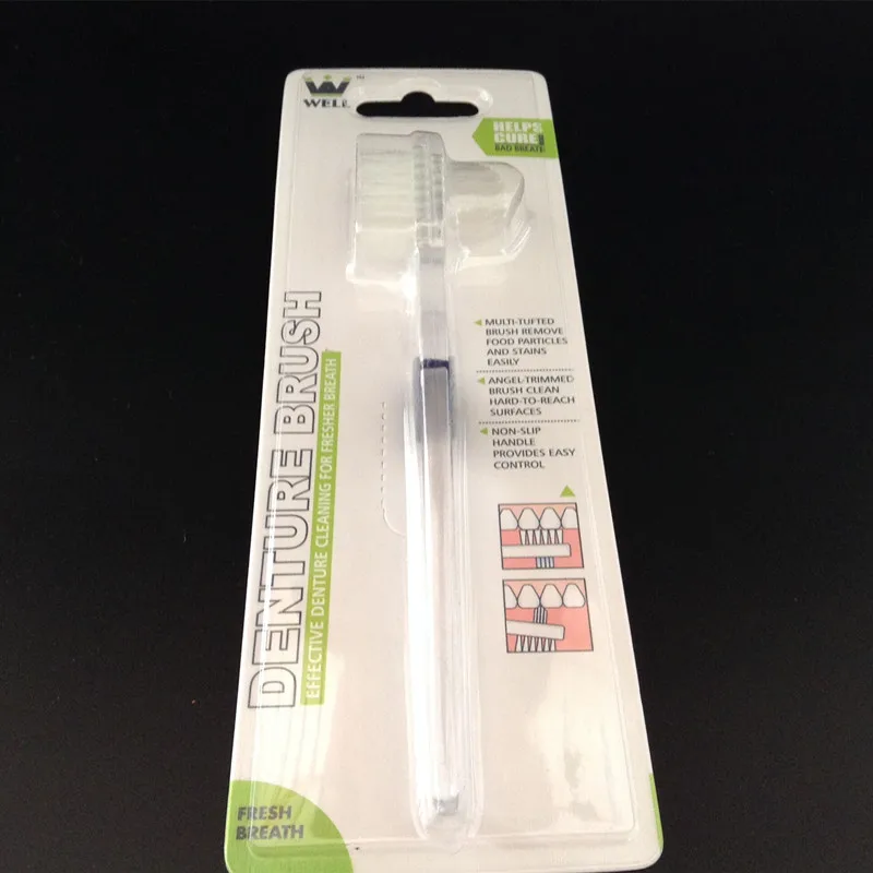 Двойная головка щетка для зубных протезов помочь лечения неприятного запаха изо
