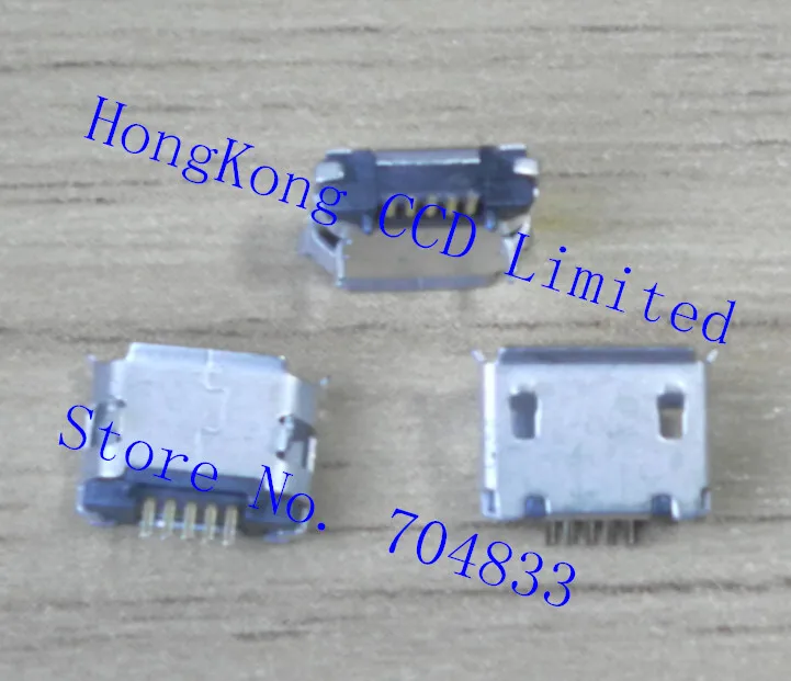 

500pcs/lot widely used micro USB port charging connector for tablet GPS mobile
