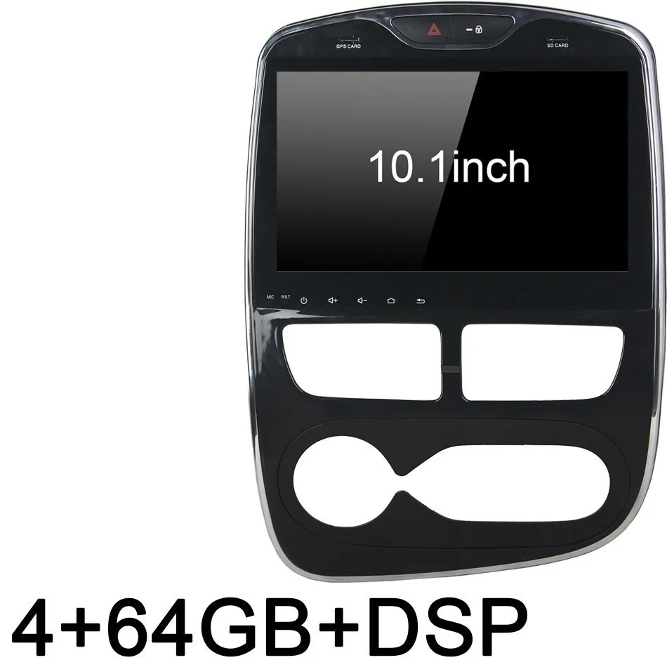 Android 9,0 4G+ 8 ядер+ 64 ГБ ips 10," для Renault Clio 2013- автомобильный dvd-плеер RDS радио gps ГЛОНАСС карта wifi Bluetooth - Цвет: 4GB 64GB DSP