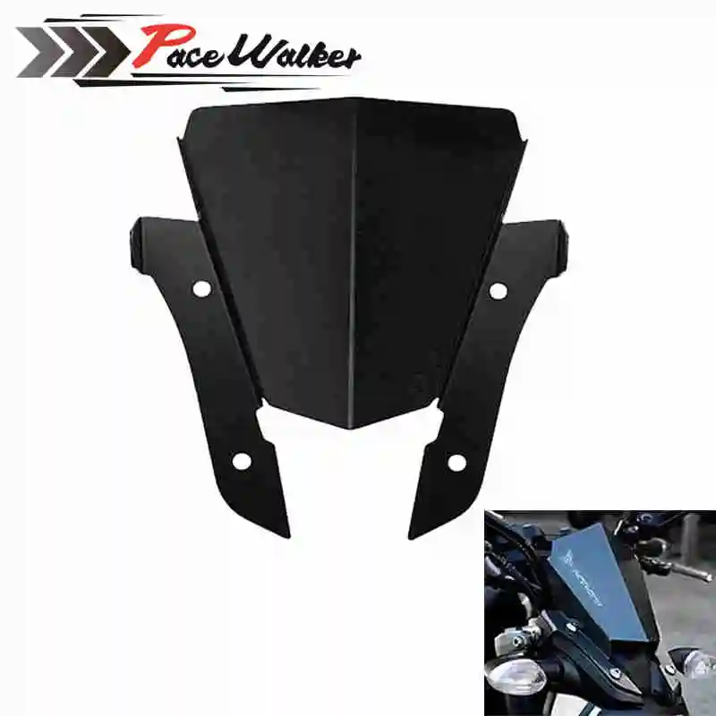 2016 Новая мотоциклетная обувь Алюминий мотоцикл лобовое стекло для Yamaha MT07 MT 07 2013