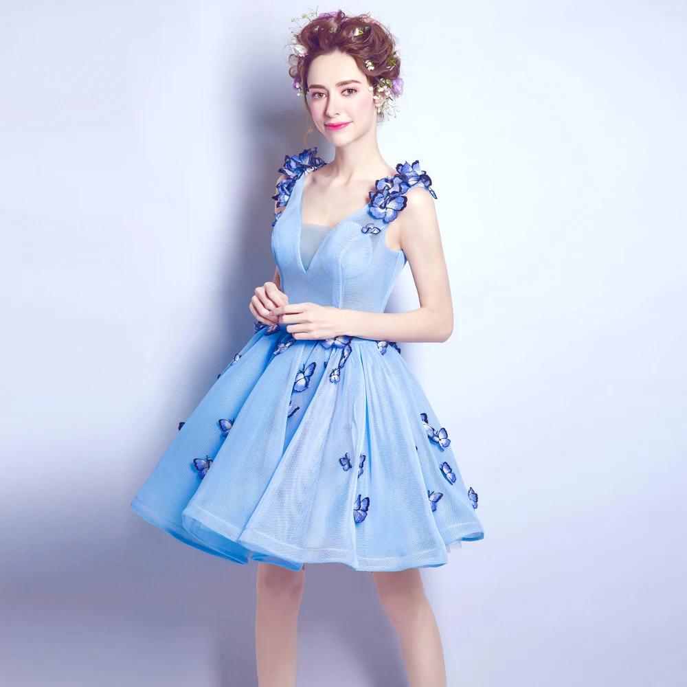 Ангел Свадебное Платье Брак Вечернее Невесты Пром Vestido Де Noiva 2017 Синий глубокий