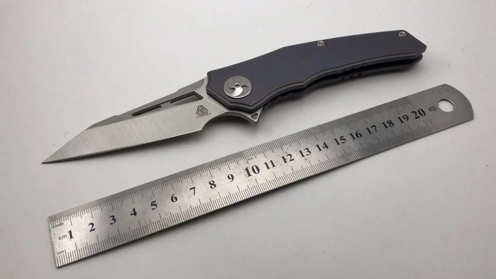 Титановый синий Maxace AIOROSU бренд M390 Тактический MRBS подшипник Походный нож
