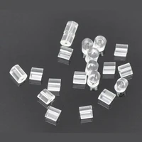 doreenbeads rubber ear nuts post stopper earring jewelry findings cylinder transparent earrings accessories 3mm x 3mm 150 pcs