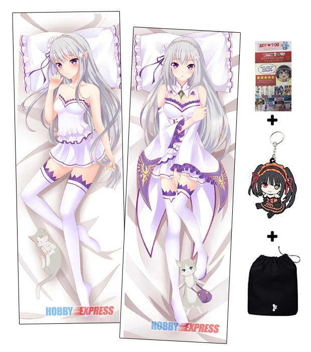 

Hobby Express Emilia Re Zero Dakimakura Japanese Hugging Body Pillow Cover ADP68076