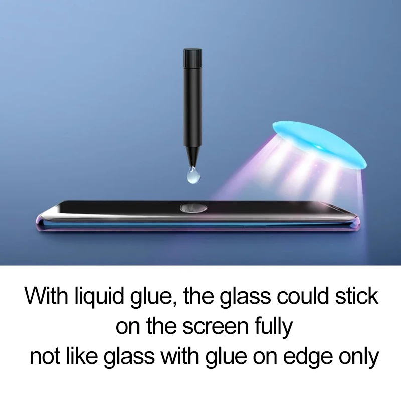 Защитная пленка для экрана huawei mate 20 pro закаленное стекло жидкий клей УФ