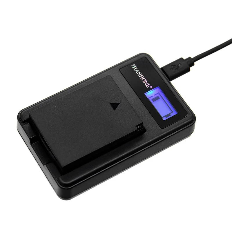 Зарядное устройство LP E10 LPE10 + USB 2 аккумулятора 2400 мАч ЖК дисплей для зеркальных