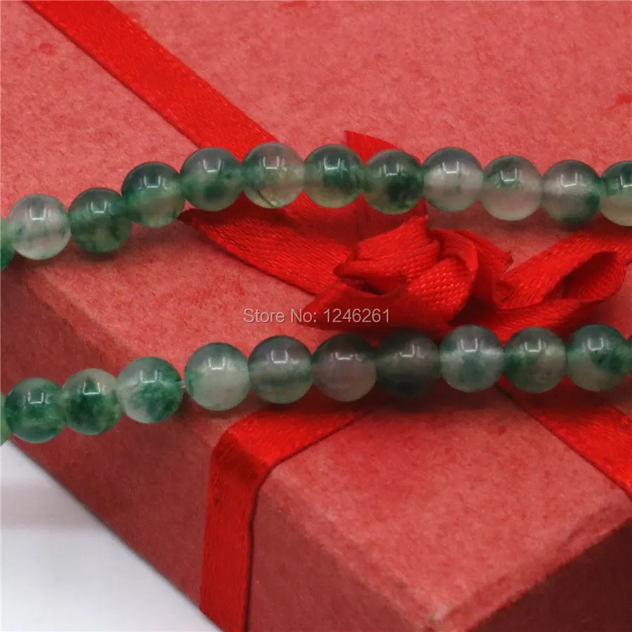 Круглые бусины для самостоятельного изготовления Зеленый Халцедон 4 6 8 10 12 14 мм |