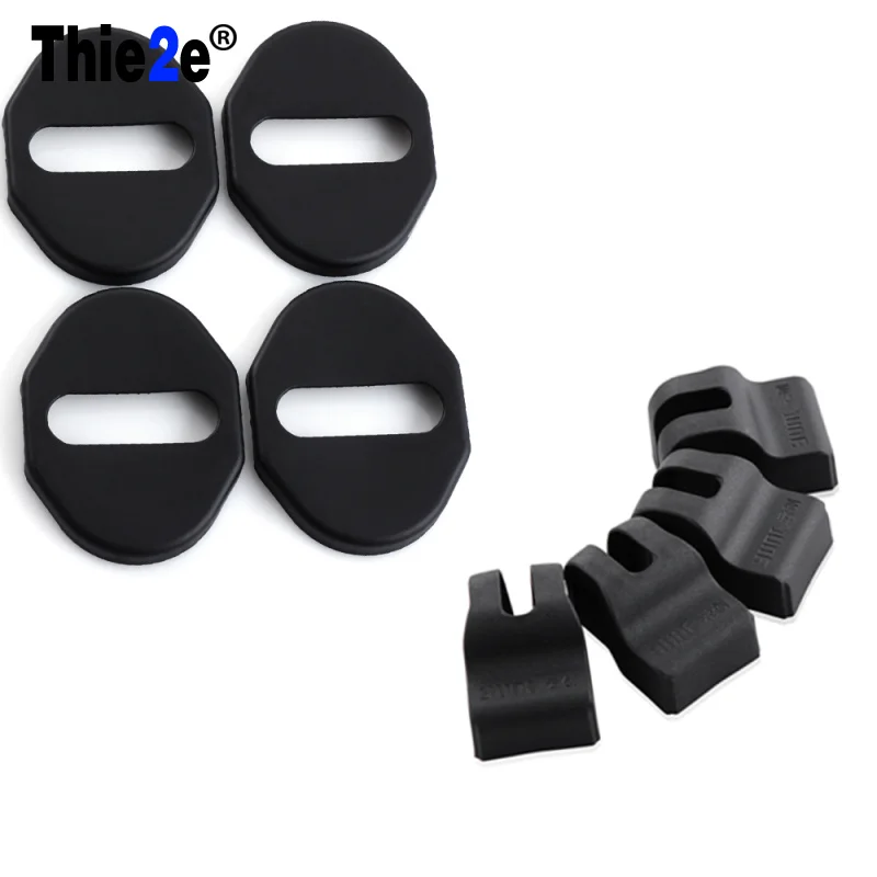 Стайлинг автомобиля отделка дверного замка чехлы для защита от дверных пробок