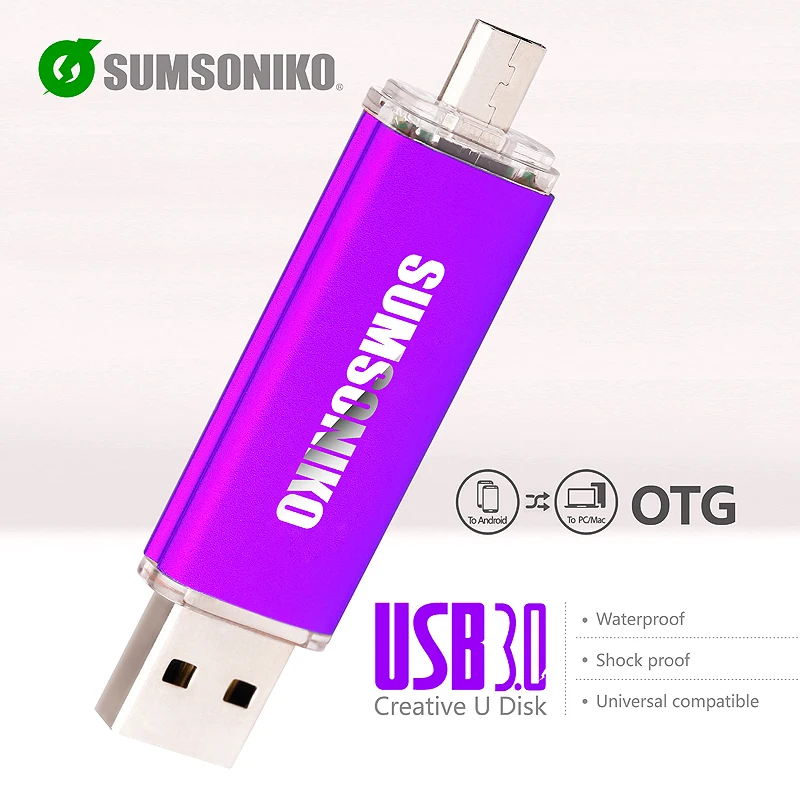 OTG телефон usb flash drive высокое Скорость USB 3.0 Memory Stick 10 Цвета пользовательские подарок