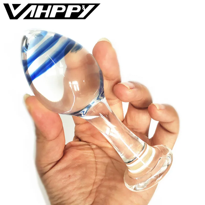 45 мм большая Анальная пробка со стразами Вагина мяч большой пирекс стекло