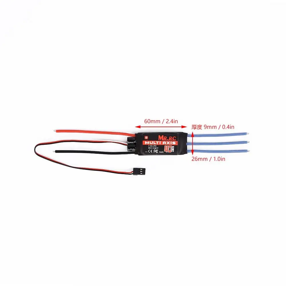 MR. RC 40A бесщеточный ESC контроллер скорости для F450/F550 Multirotor самолетов|Детали и