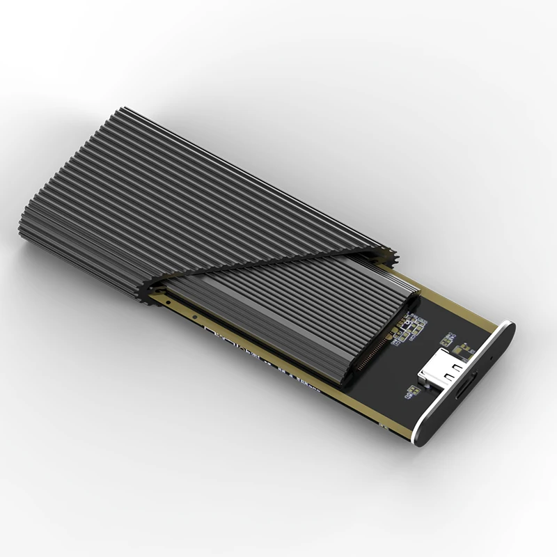 

Корпус для внешнего накопителя, Blueendless SSD M2 PCIe NVMe/NGFF Type C на USB 3,1, алюминиевый, 2,5 дюйма