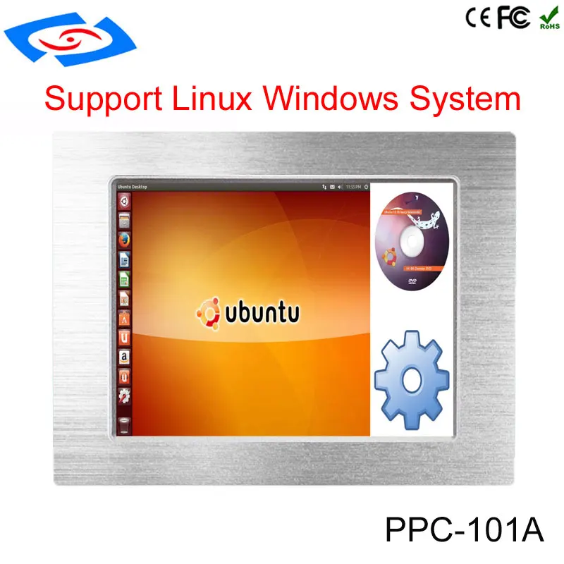 Планшетный ПК Windows 7 OS 10 1 дюйма промышленная сенсорная панель с 2 LAN * USB HDMI VGA слот