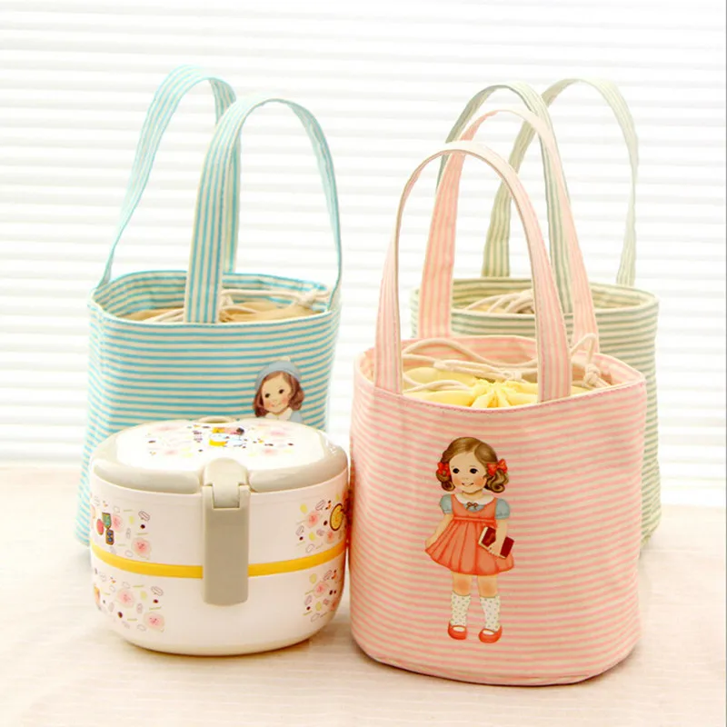 

Picnic Bag Fashion Lunch Bag Insulated Kid Women Men Thermal Insulation Multi-colors Canvas Food Lunch Bag Waterproof Wholesale