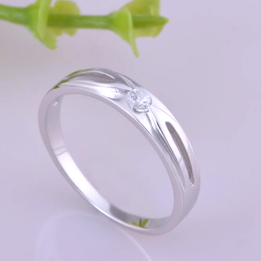 Romantic Couple Rings CZ Nice Exquisite Wedding Anniversary For Lovers Plated Gold Jewelry J041 | Украшения и аксессуары