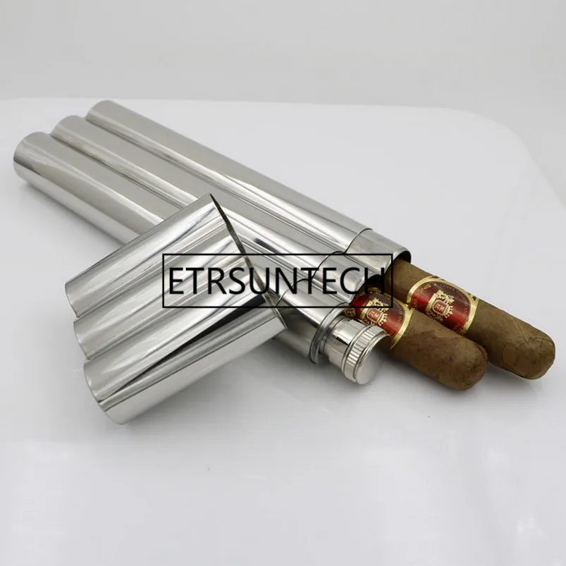 Фляга для бедер зеркальная полированная 2 унции винная трубка с двумя трубками