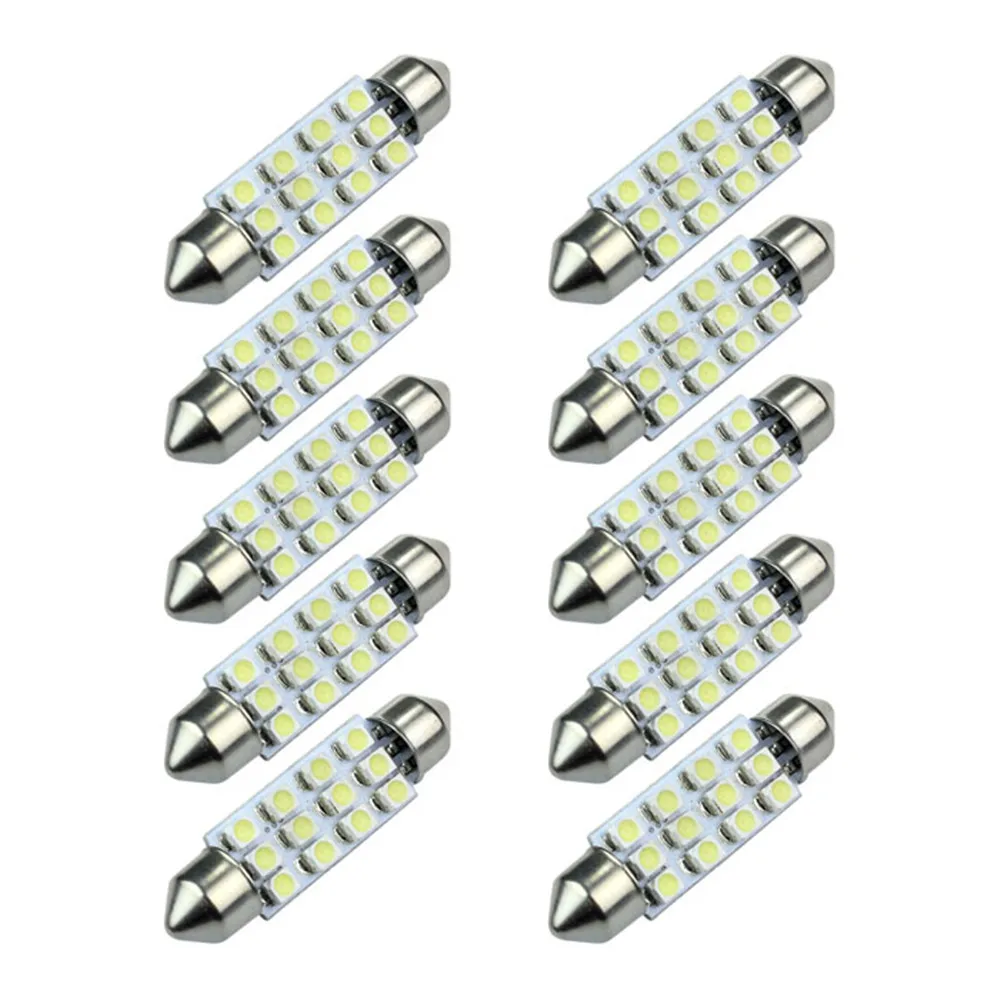 10 X автомобильный КУПОЛ 12 352 SMD светодиодный светильник внутренний для автомобиля