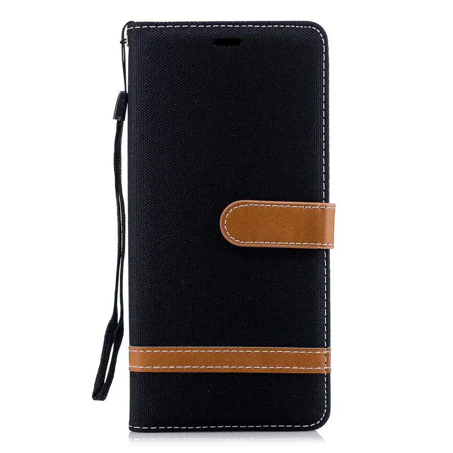 Кожаный флип чехол Desyner Denim смешанных цветов для Samsung galaxy Note 9 сумка бумажник