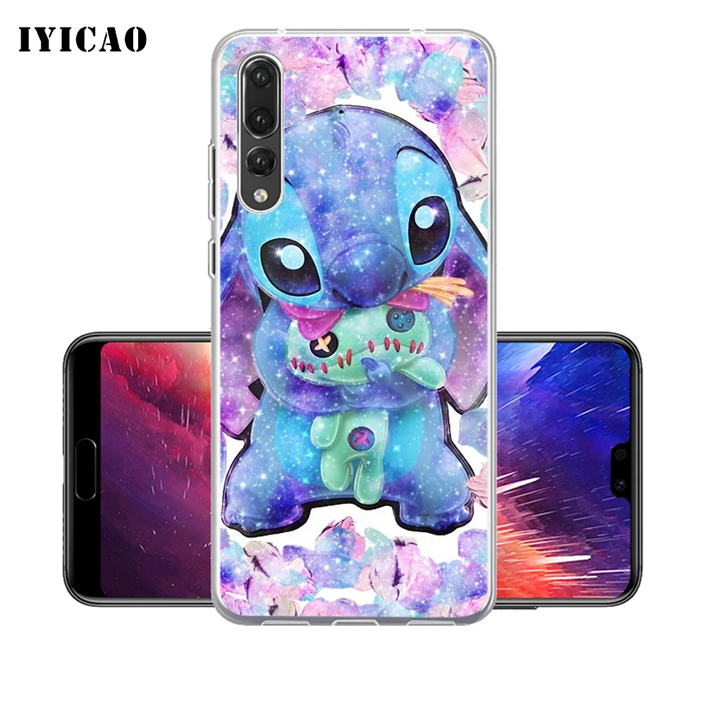 IYICAO милый мягкий силиконовый чехол для телефона Lilo & Stitch Huawei P30 P20 Pro P10 P9 P8 Lite P Smart из