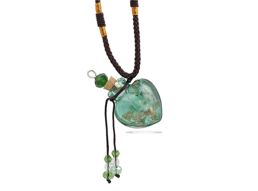 Подвеска из муранского стекла ожерелье веревочной цепочки с подвеской в форме