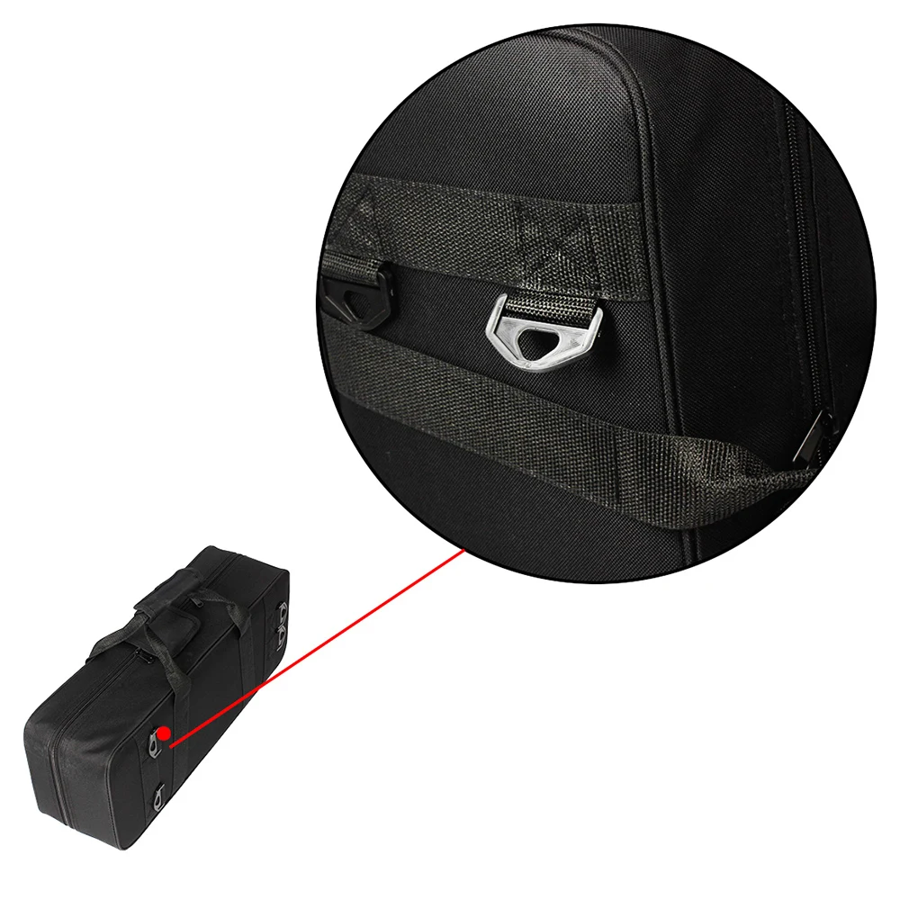 600D труба Gig Bag Box рюкзак водостойкая ткань Оксфорд с регулируемым двойным плечевым ремнем карман из пенопласта с хлопковой подкладкой
