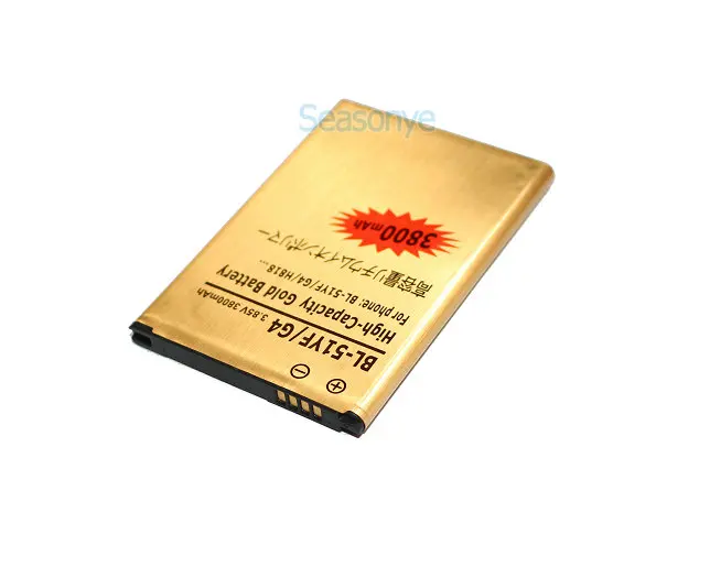 Seasonye 3800mAh BL-51YF Золотая запасная батарея для LG G4 H818 H818N VS999 F500 F500S F500K F500L H815 + код