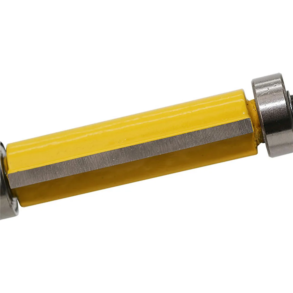 1/4 Inch Shank 1/2 Flush Trim Router Bit Woodworking Milling Cutter Double Bearing Trimming Knife Tool | Инструменты