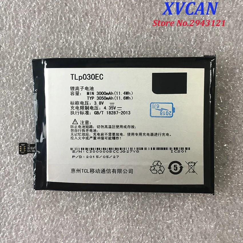 Оригинальный сменный аккумулятор TLp030EC 3050 мАч для смартфона TCL 3S M3G|Аккумуляторы
