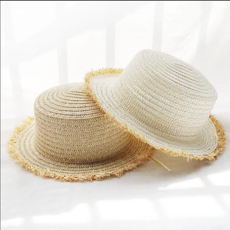 Летняя белая соломенная шляпа от солнца для женщин с широкими большими полями
