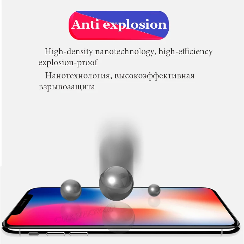 2Pcs Tempered Glass On The For iphone X 6 6S 7 8 Plus 4 5 5S SE 9H HD Screen Protector Film iPhone 10 Sklo | Мобильные телефоны и