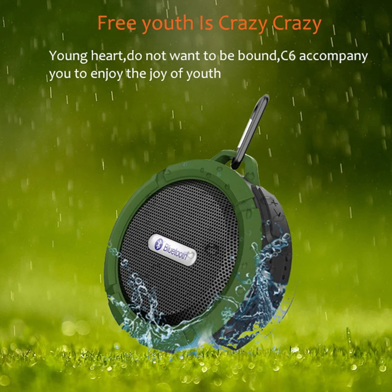 Портативный Bluetooth динамик стерео сабвуфер беспроводной мини музыкальный для