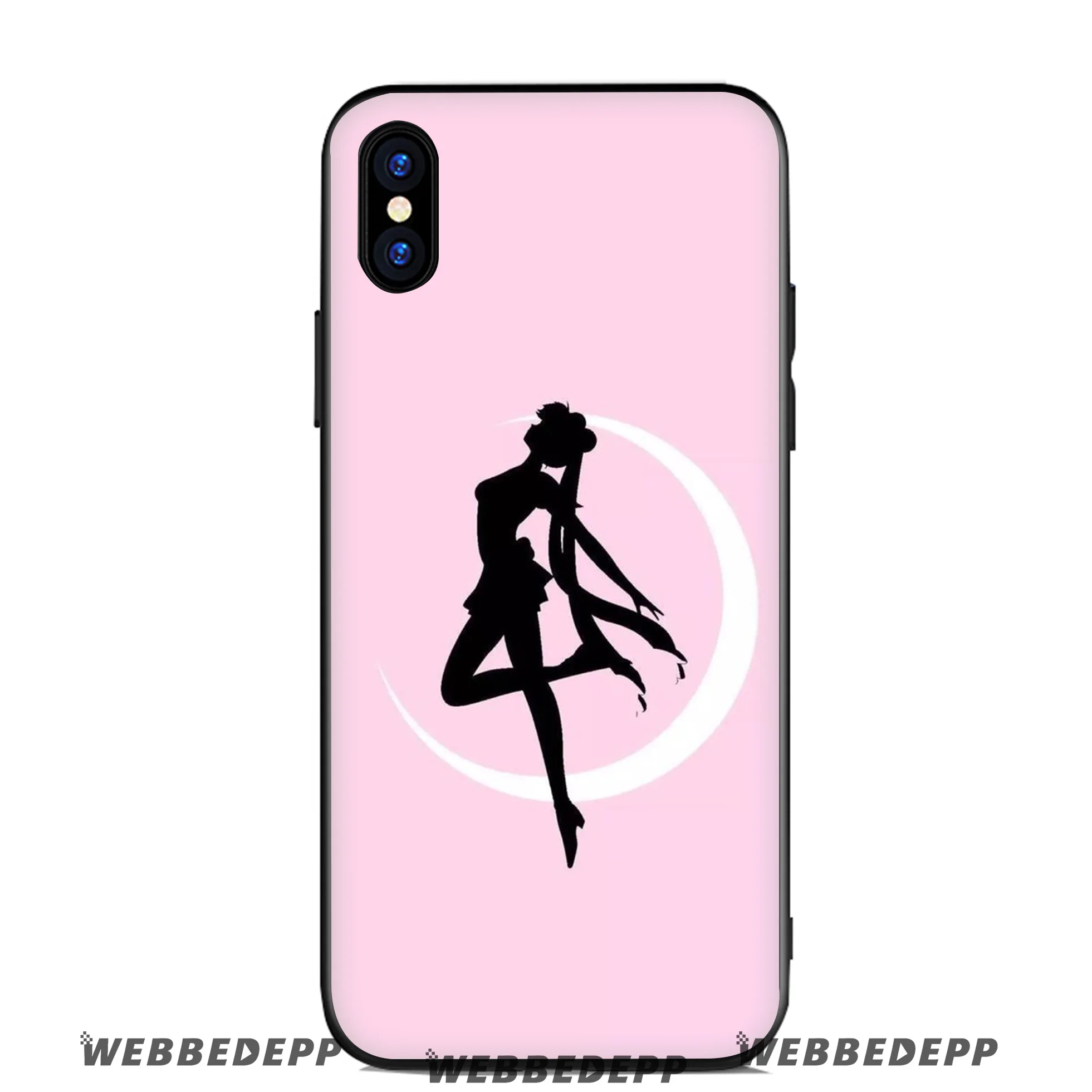 WEBBEDEPP Sailor Moon Girl Anime Soft Silicone Case for Apple iPhone 11 Pro Xr Xs Max X or 10 8 7 6 6S Plus 5 5S SE TPU |